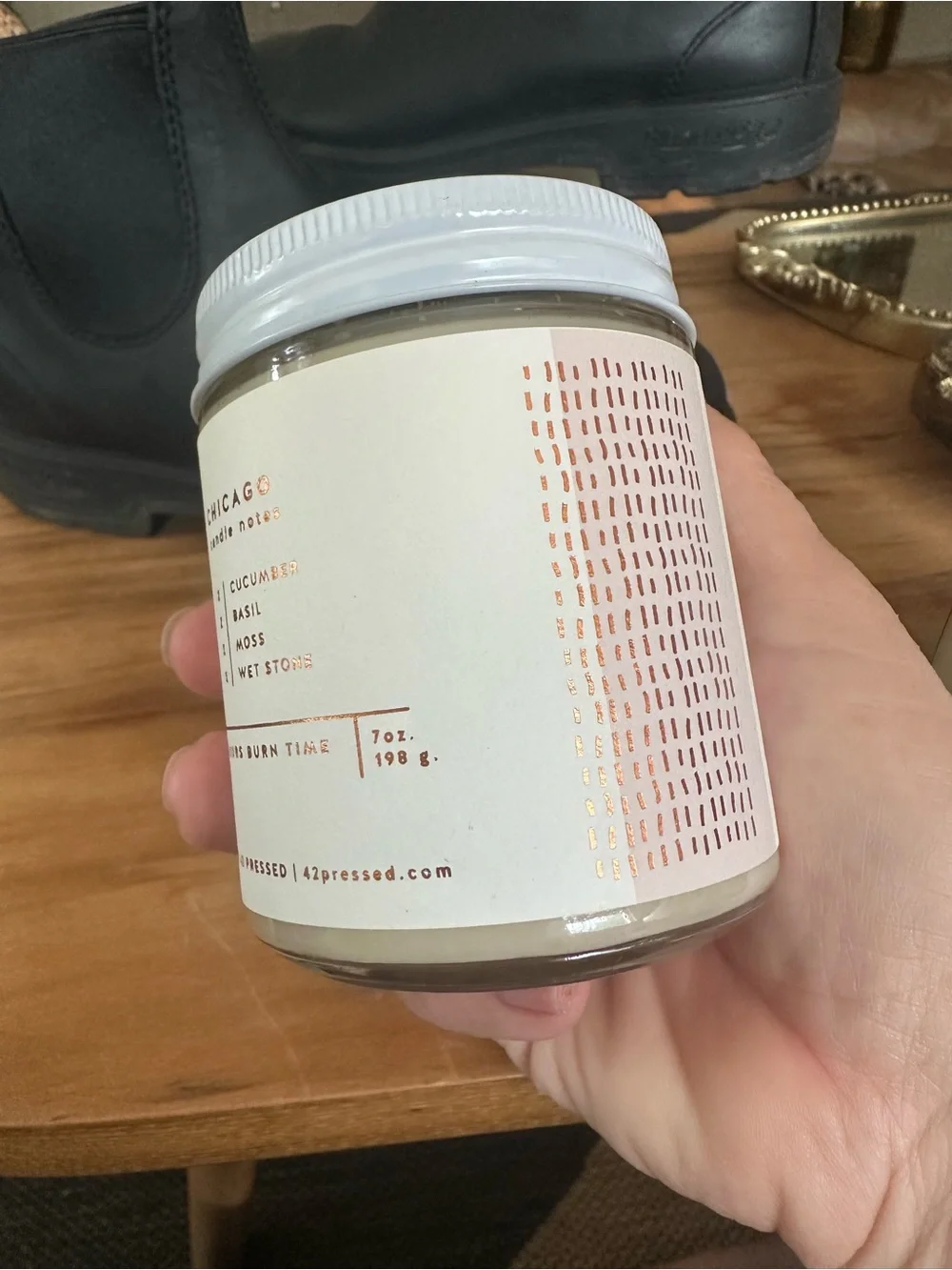 42 Pressed Chicago candle 7oz new soy Made on USA